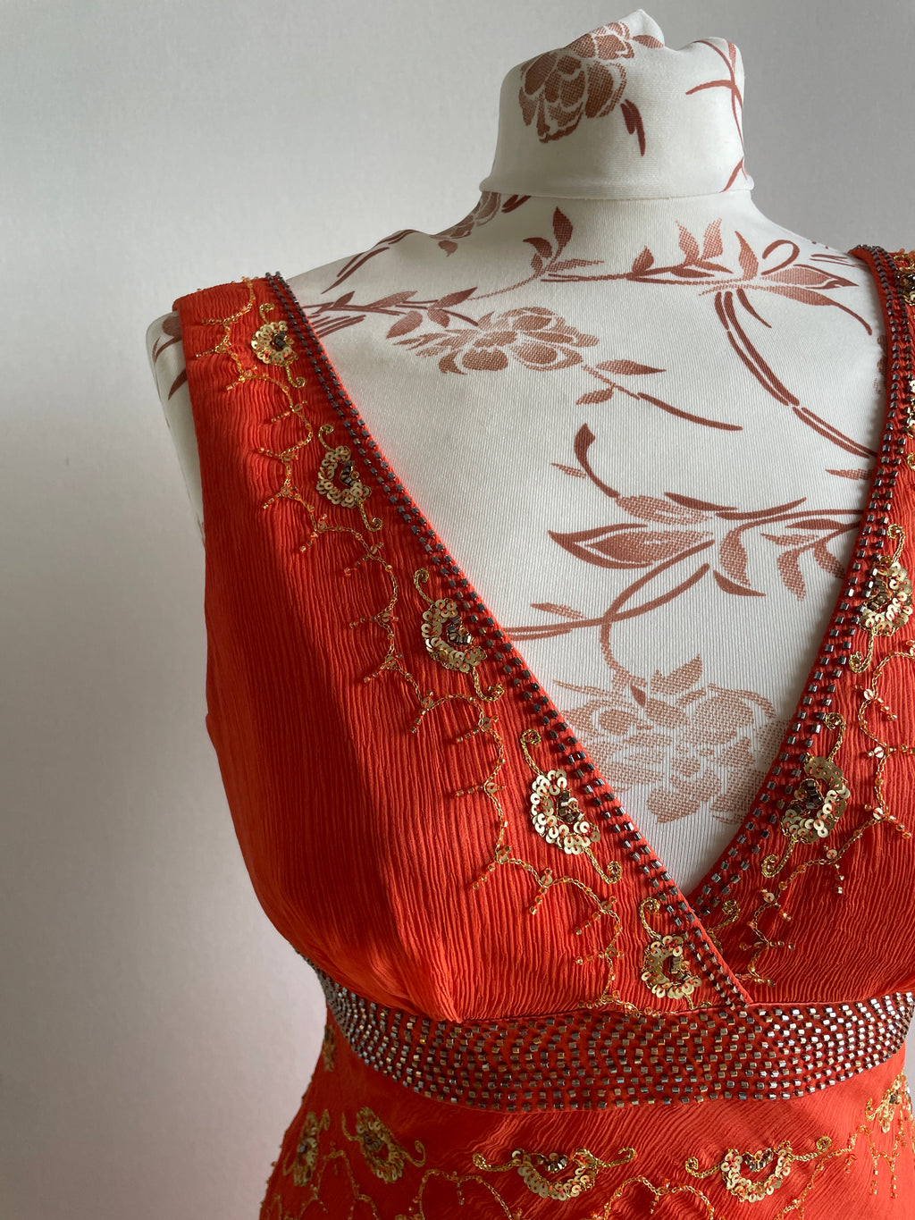 Silk fairy beaded dress