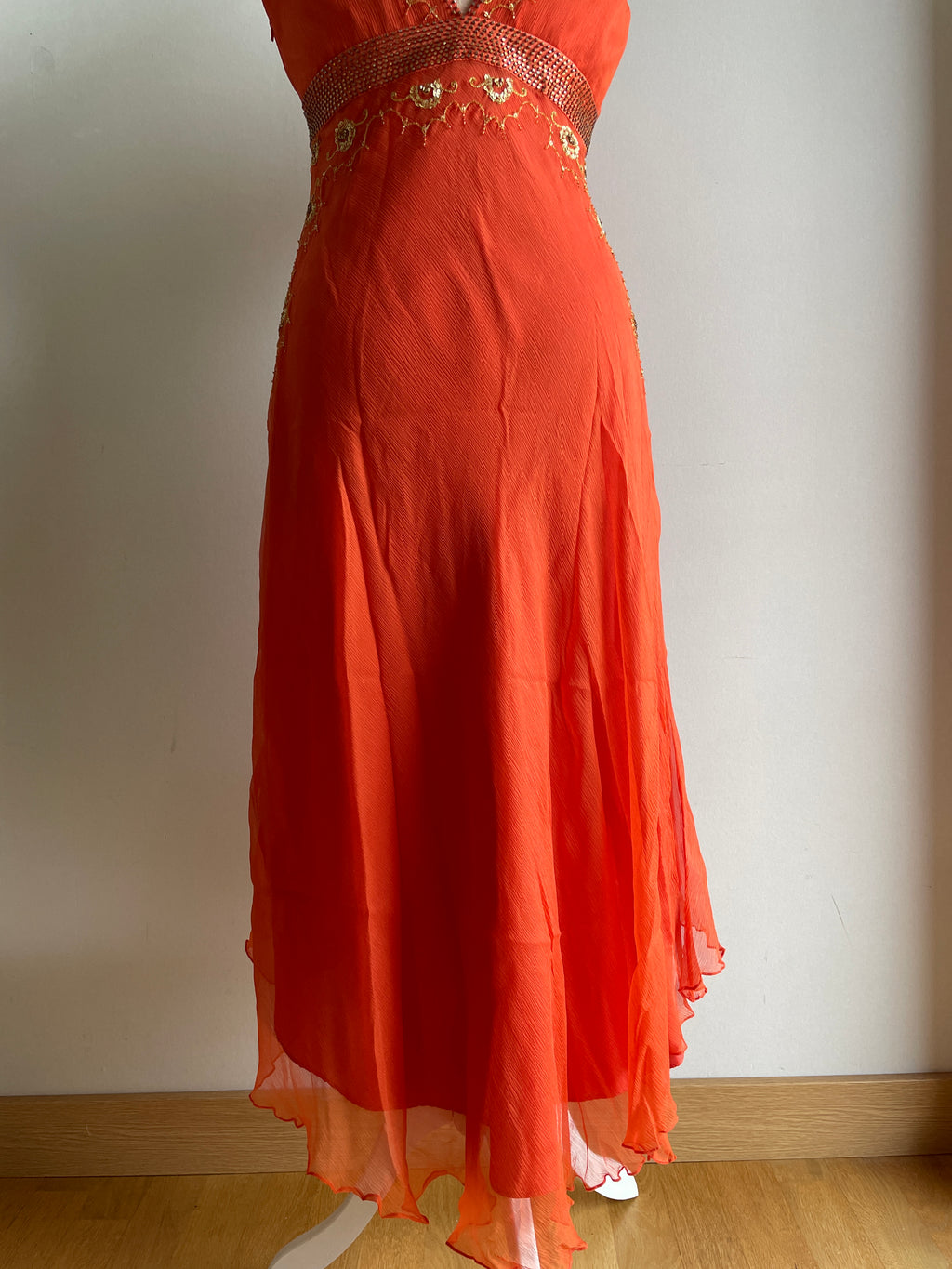 Silk fairy beaded dress