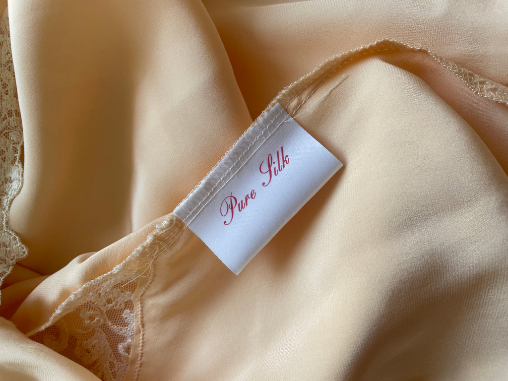 80’s Saxon England pure silk neglige
