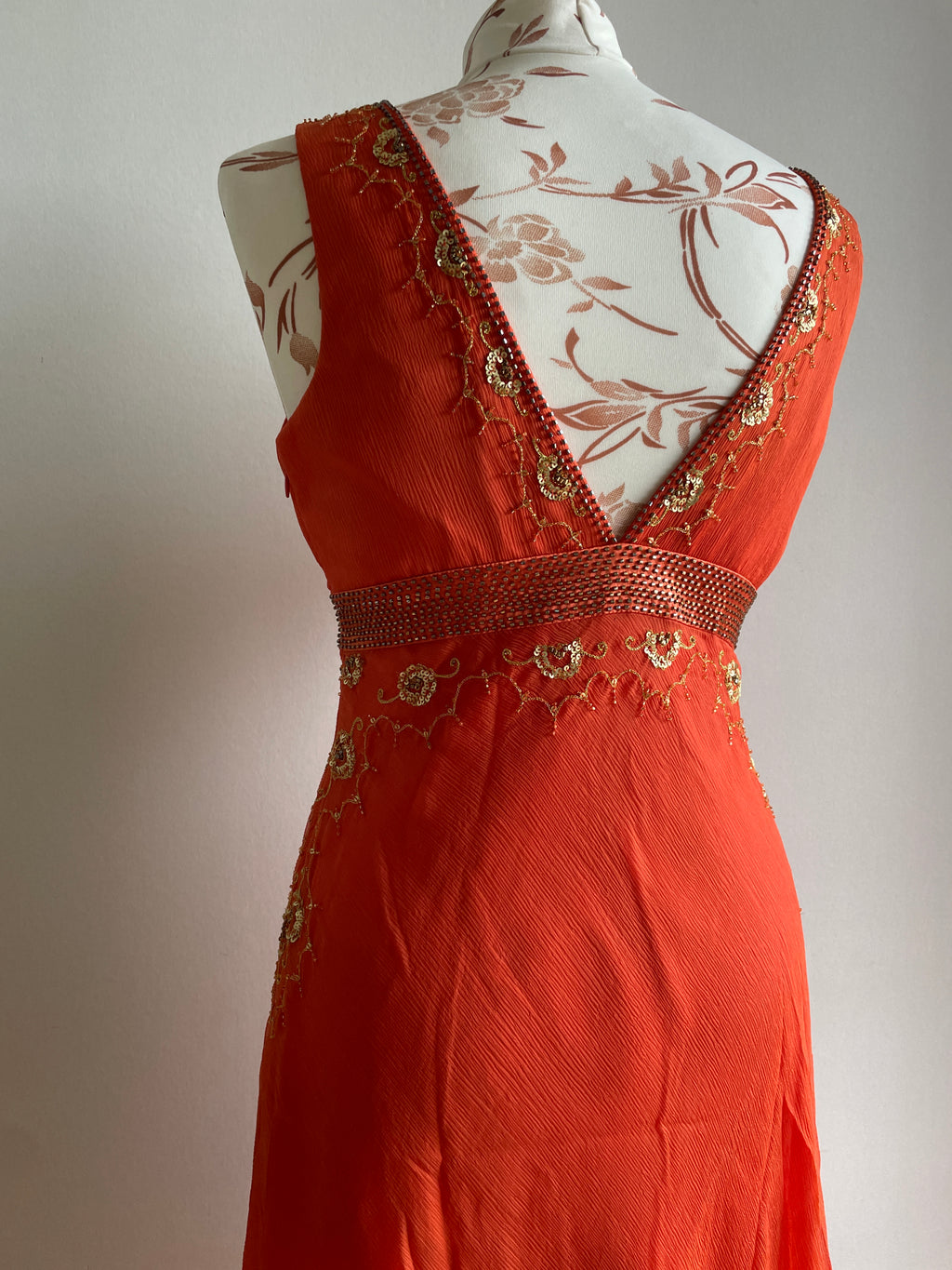 Silk fairy beaded dress