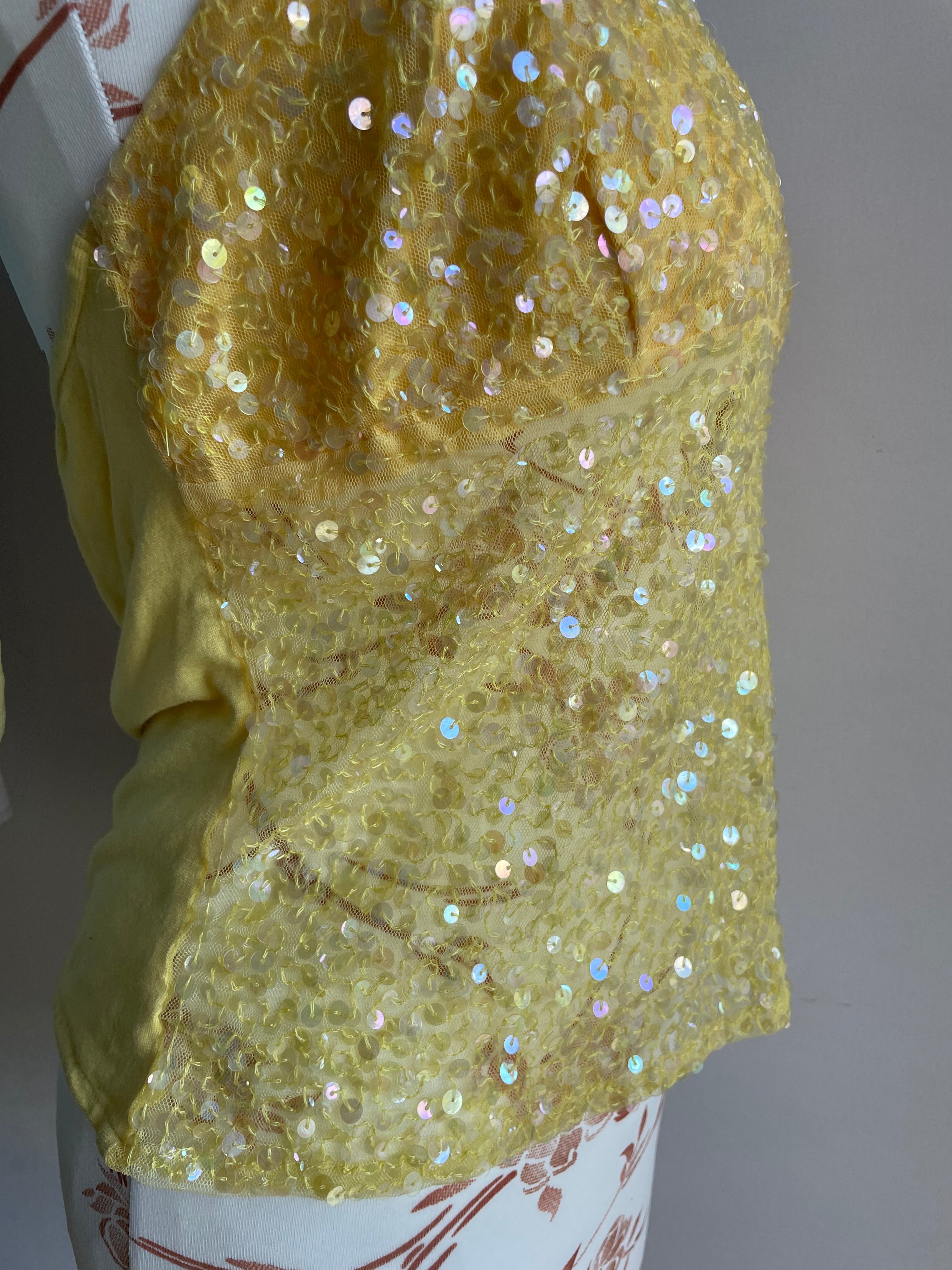 90’s lussile beaded halter neck top