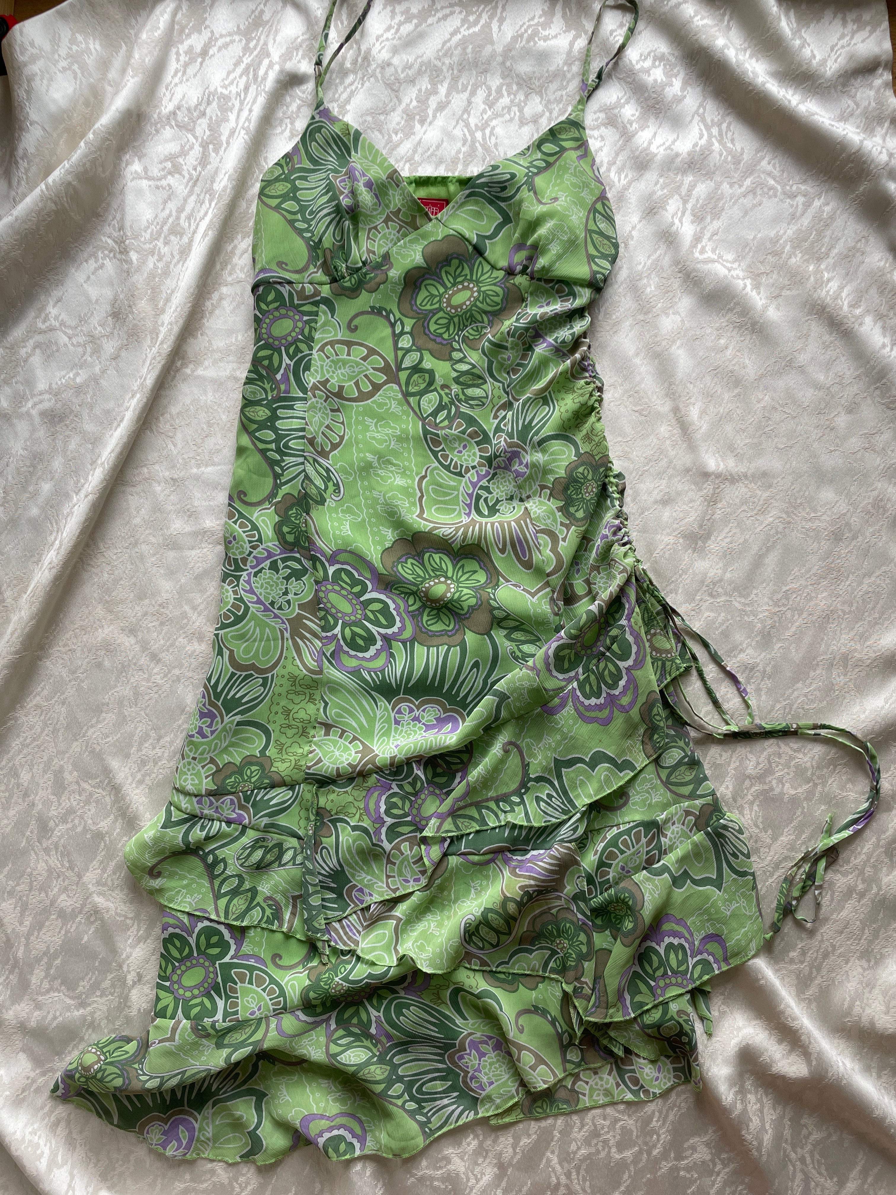 Fairy green paisley dress