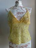 90’s lussile beaded halter neck top