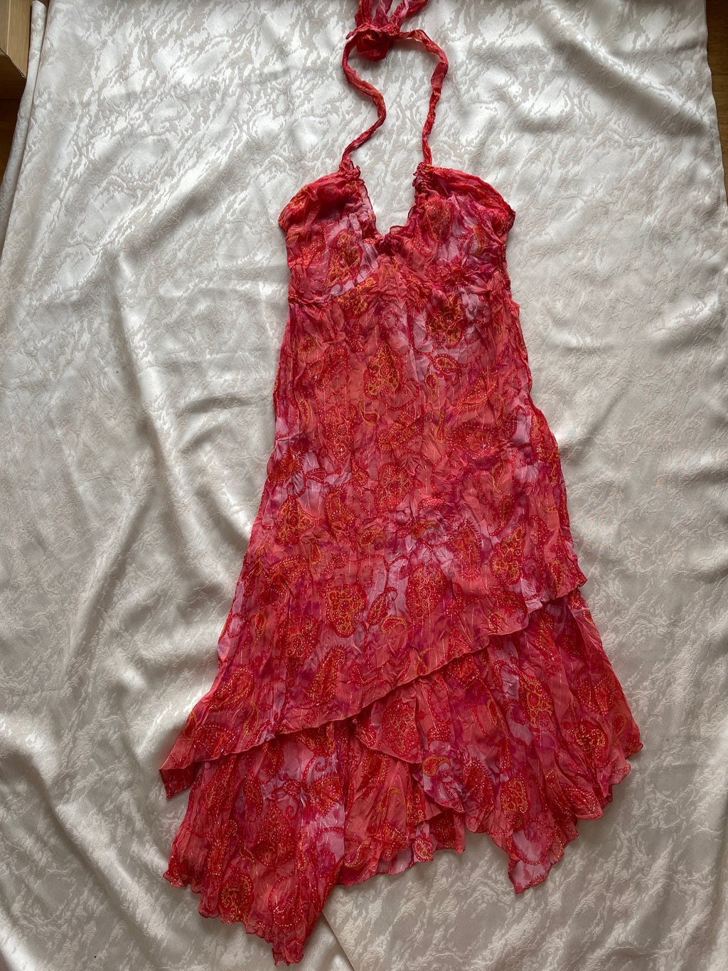Sunset fairy halterneck dress