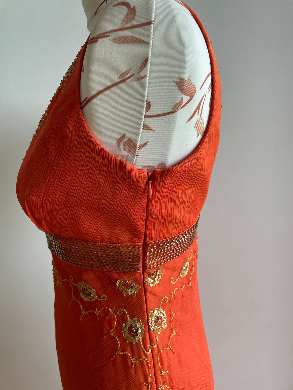 Silk fairy beaded dress