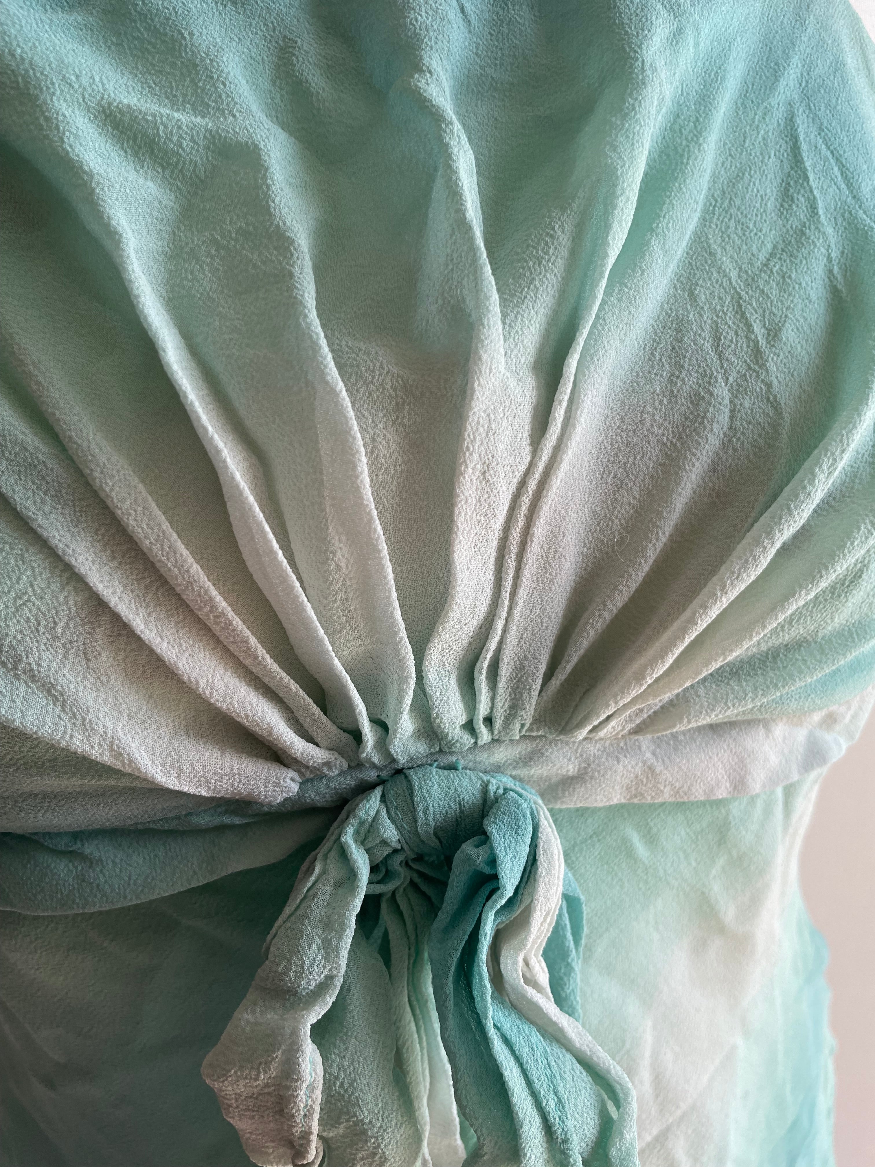 100% silk mermaid blue cami