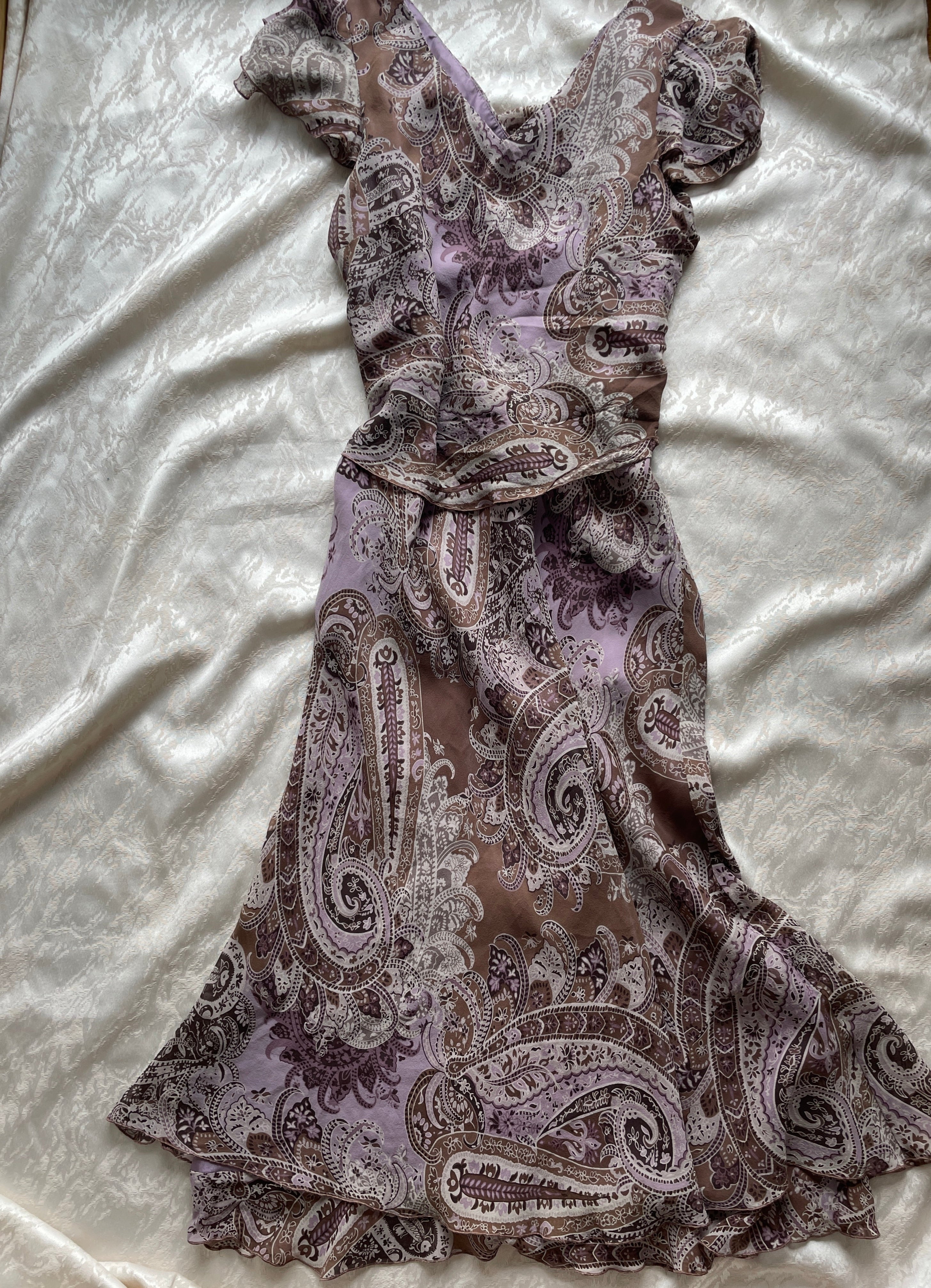 100% silk bias cut dress