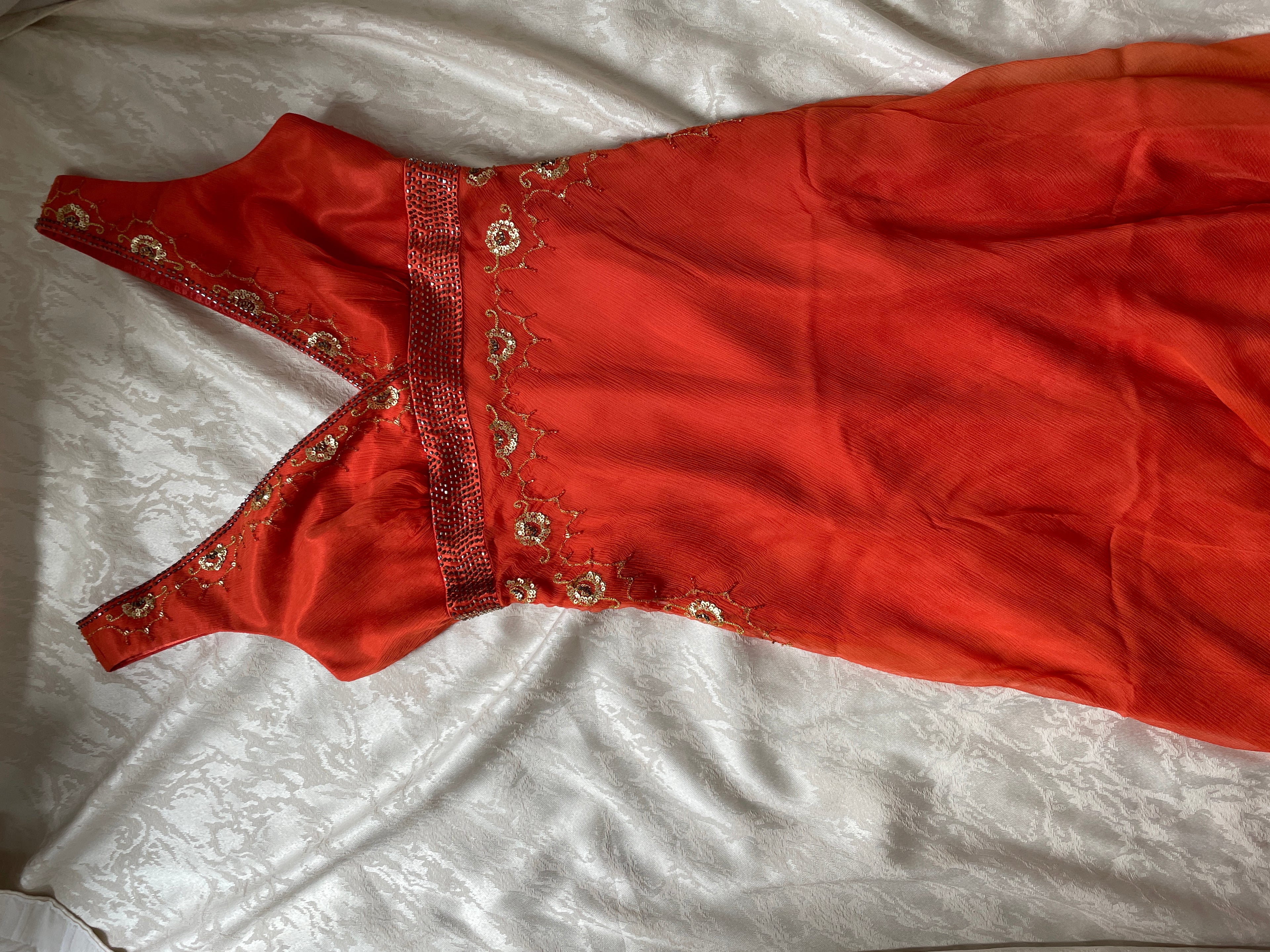 Silk fairy beaded dress