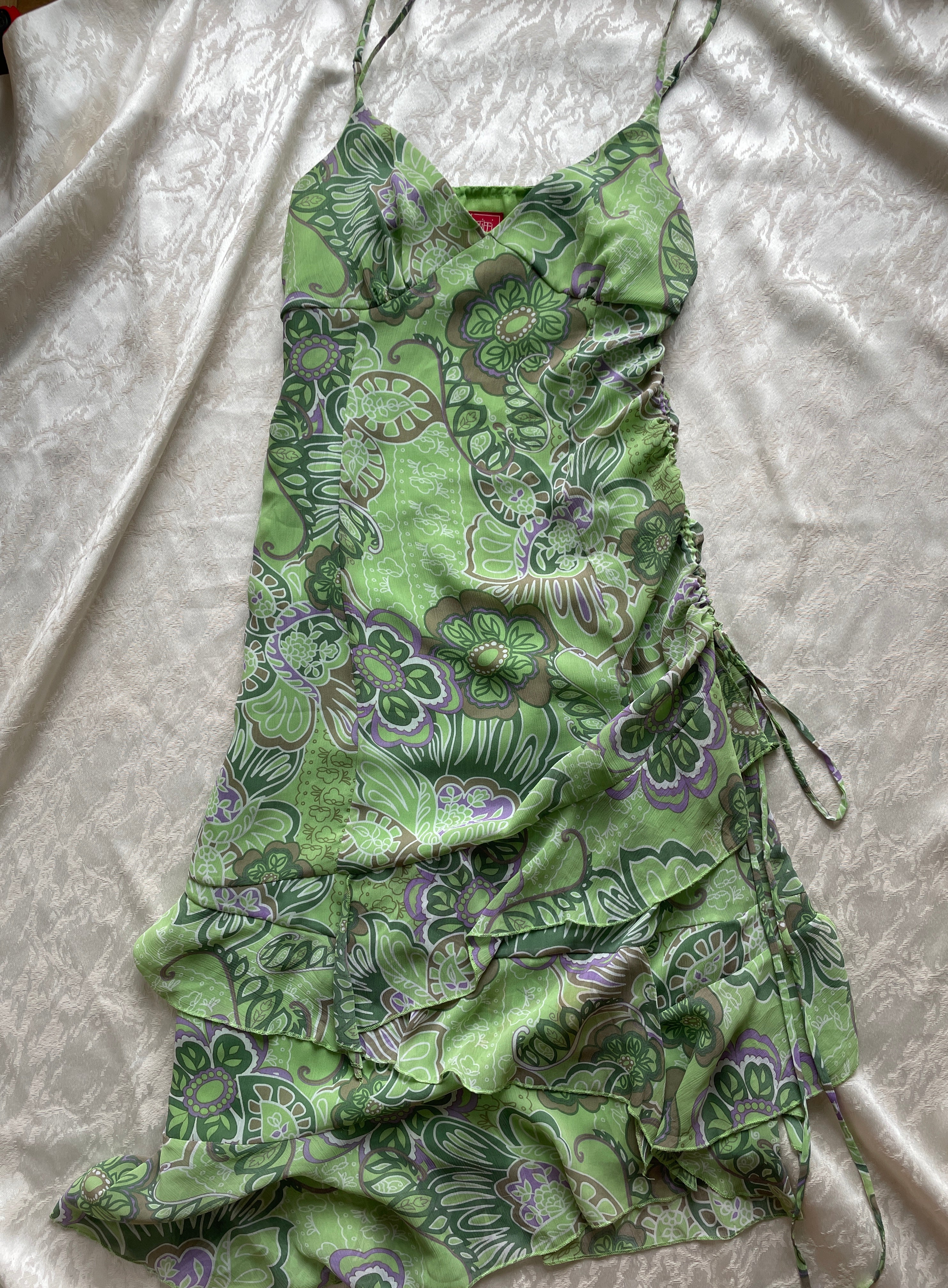 Fairy green paisley dress