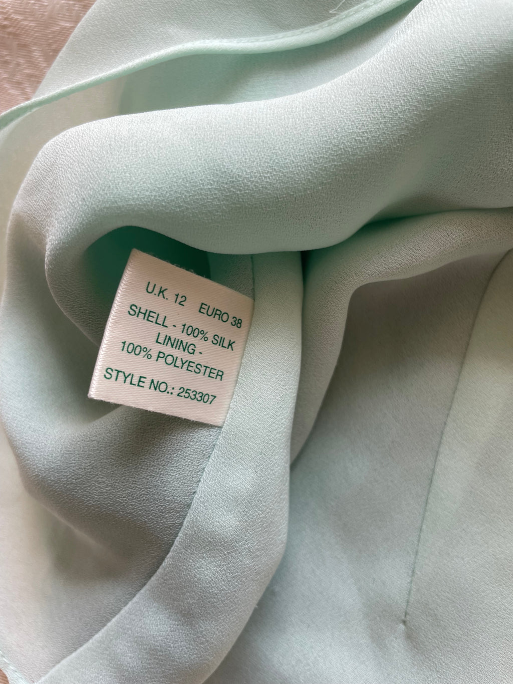 100% silk mermaid blue cami