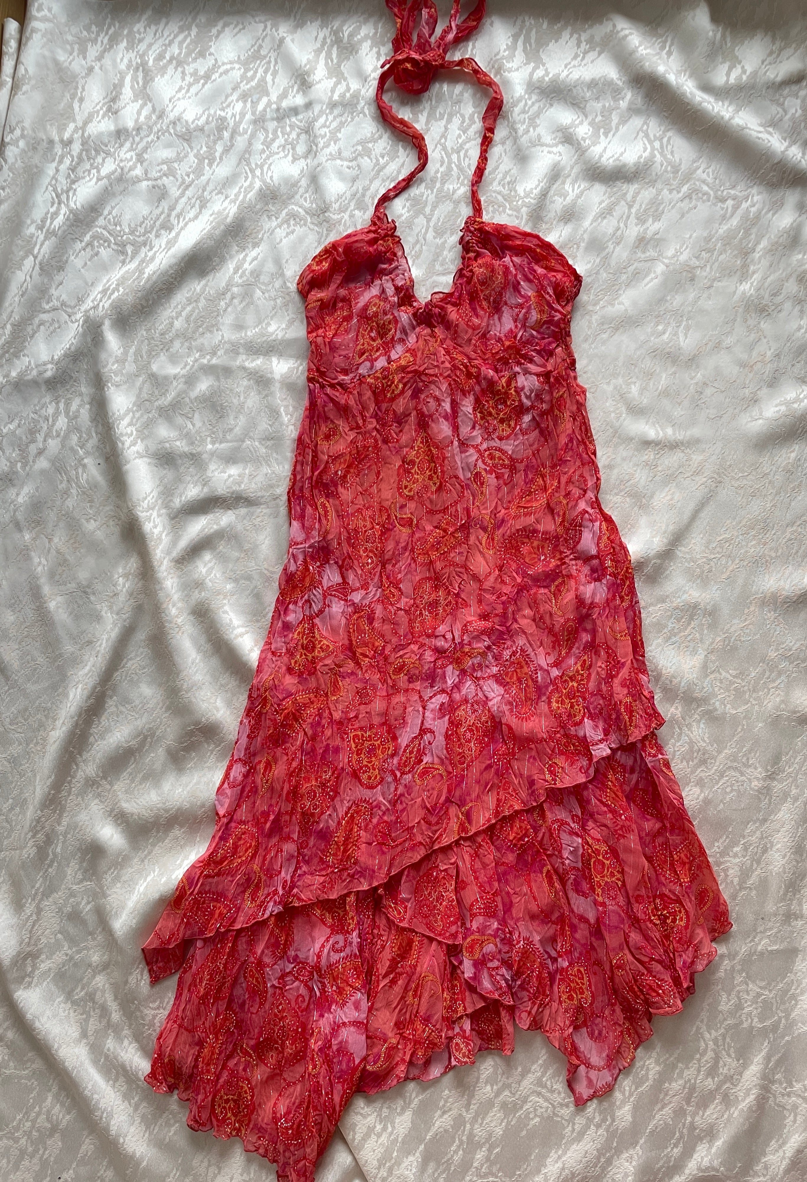 Sunset fairy halterneck dress