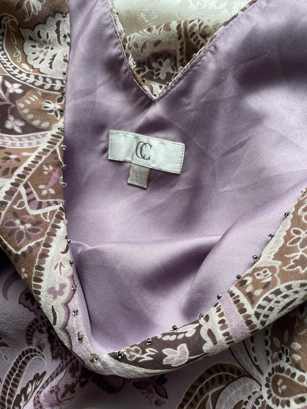 100% silk bias cut dress