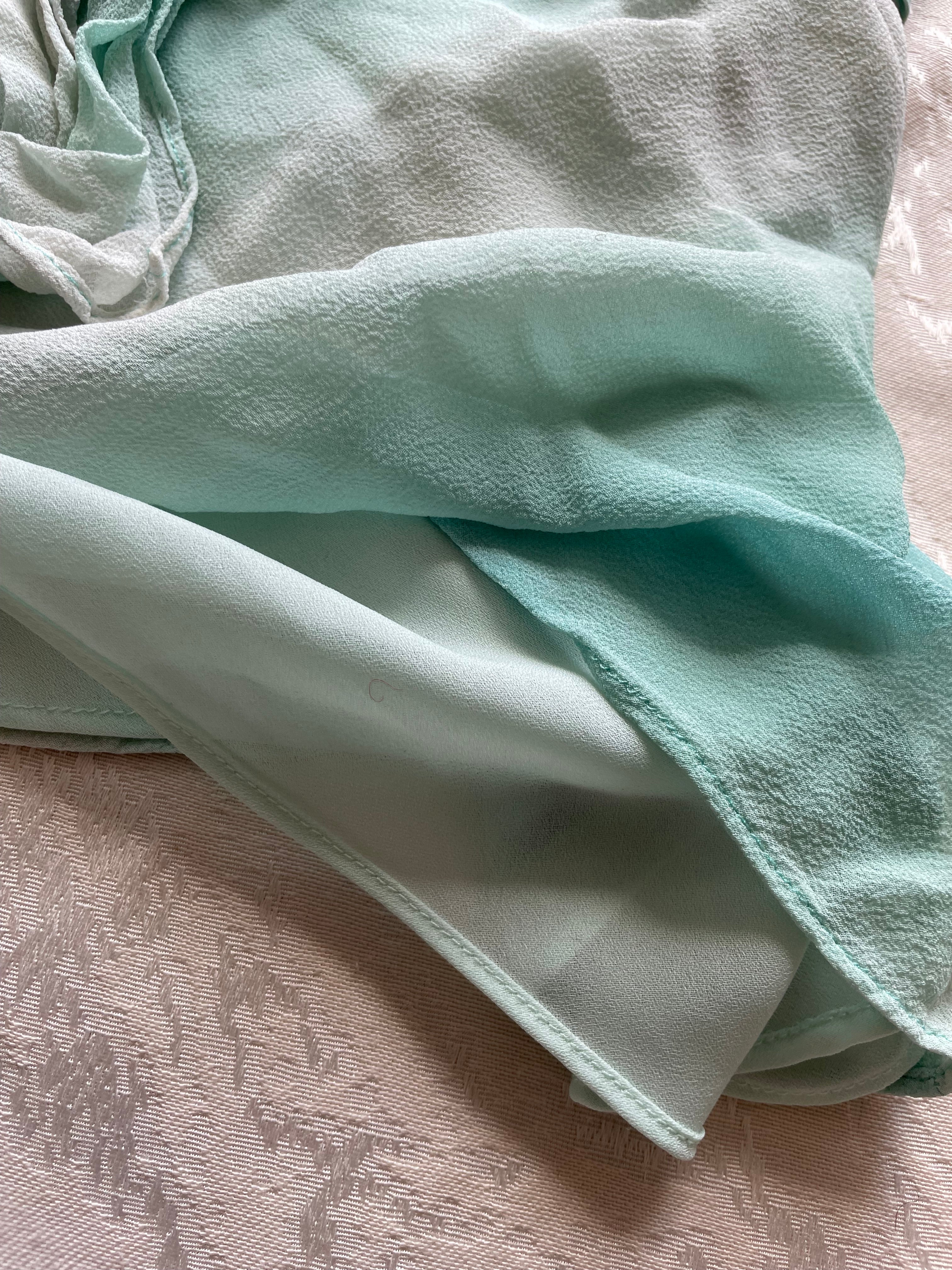 100% silk mermaid blue cami