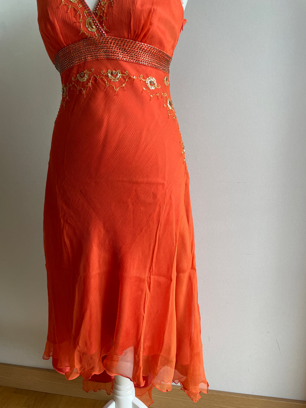Silk fairy beaded dress