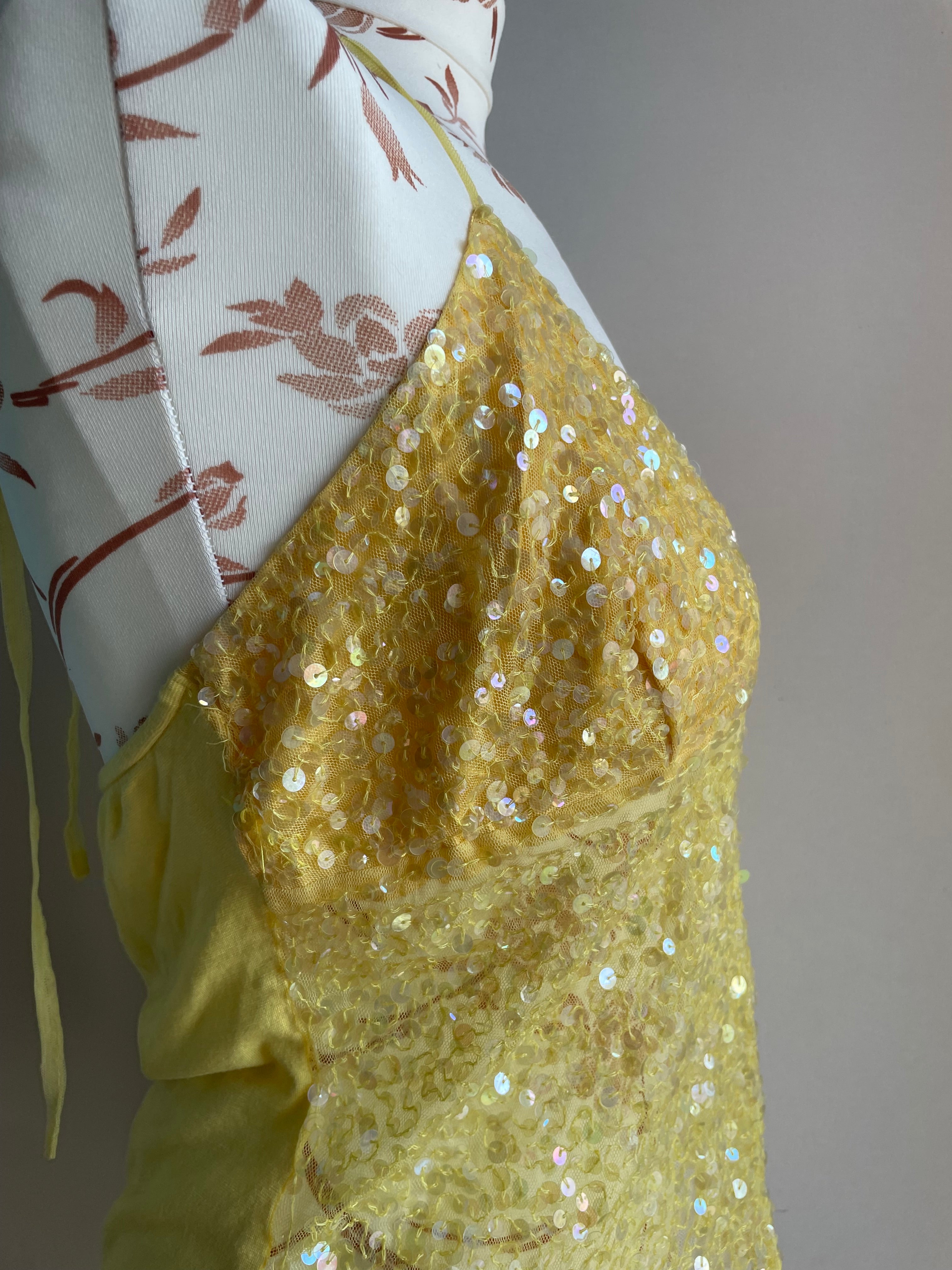 90’s lussile beaded halter neck top