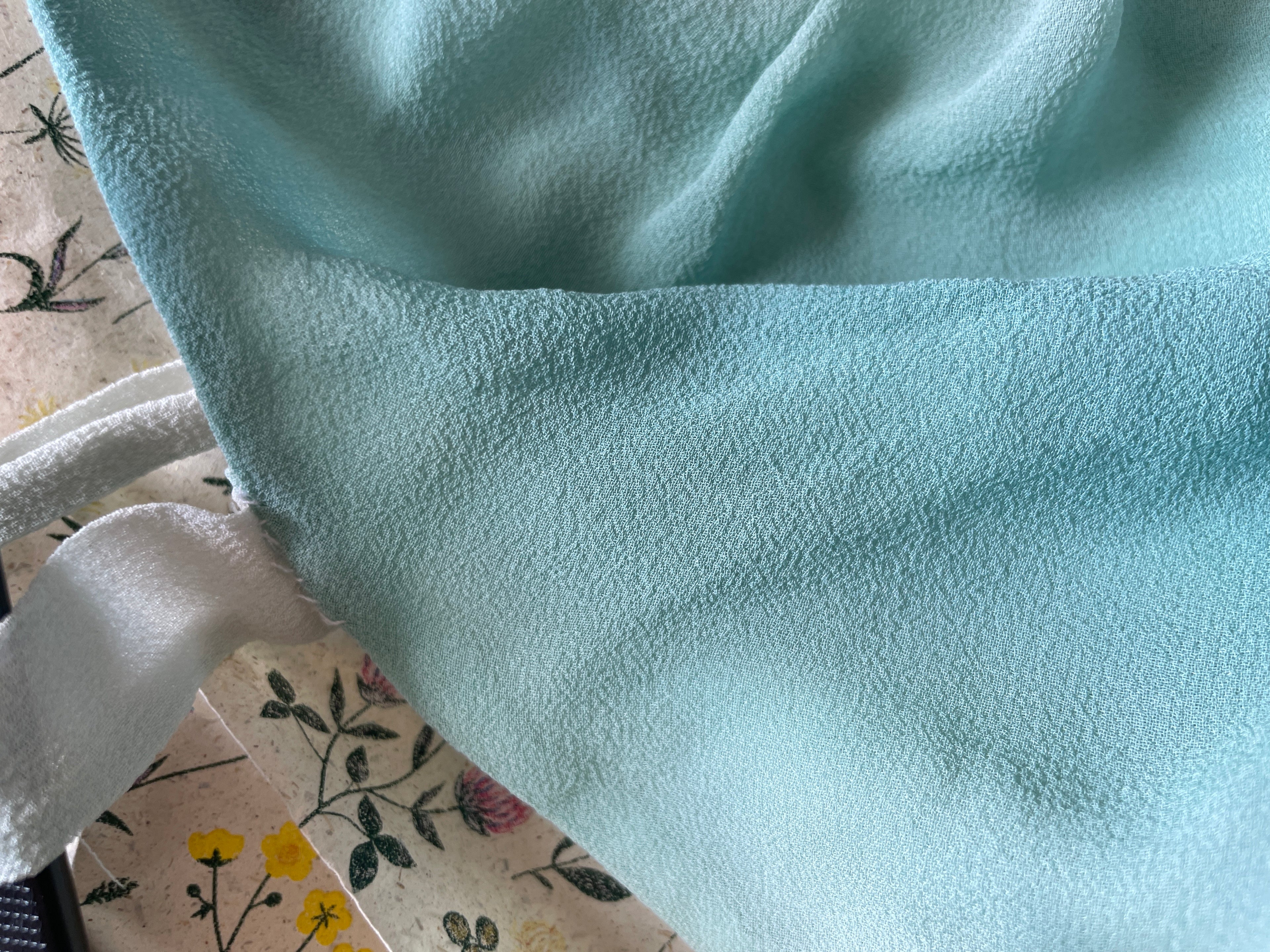 100% silk mermaid blue cami