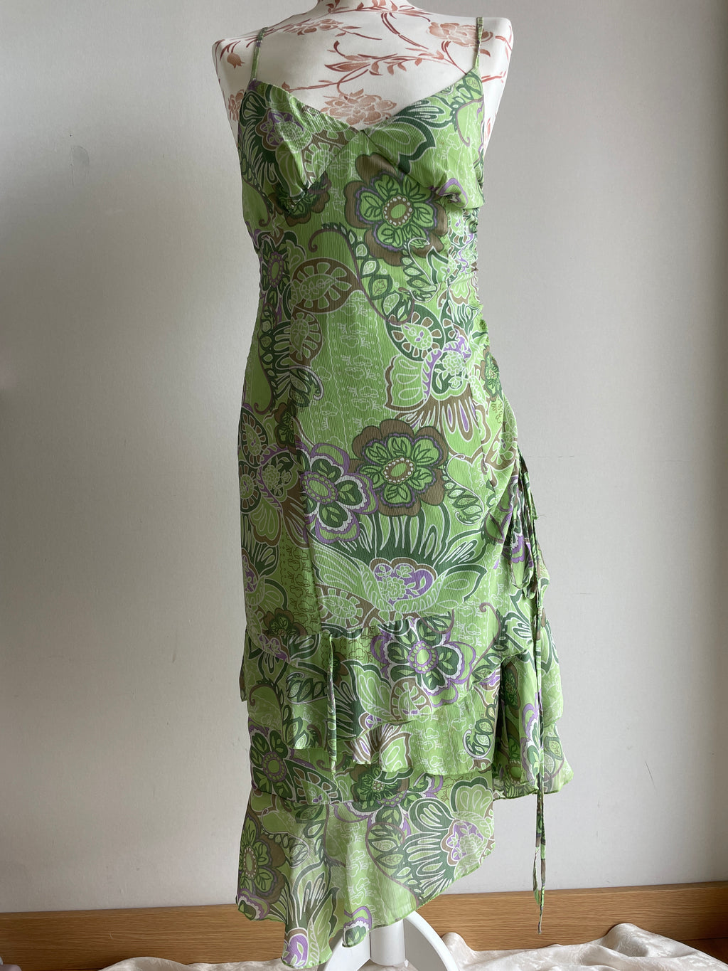 Fairy green paisley dress
