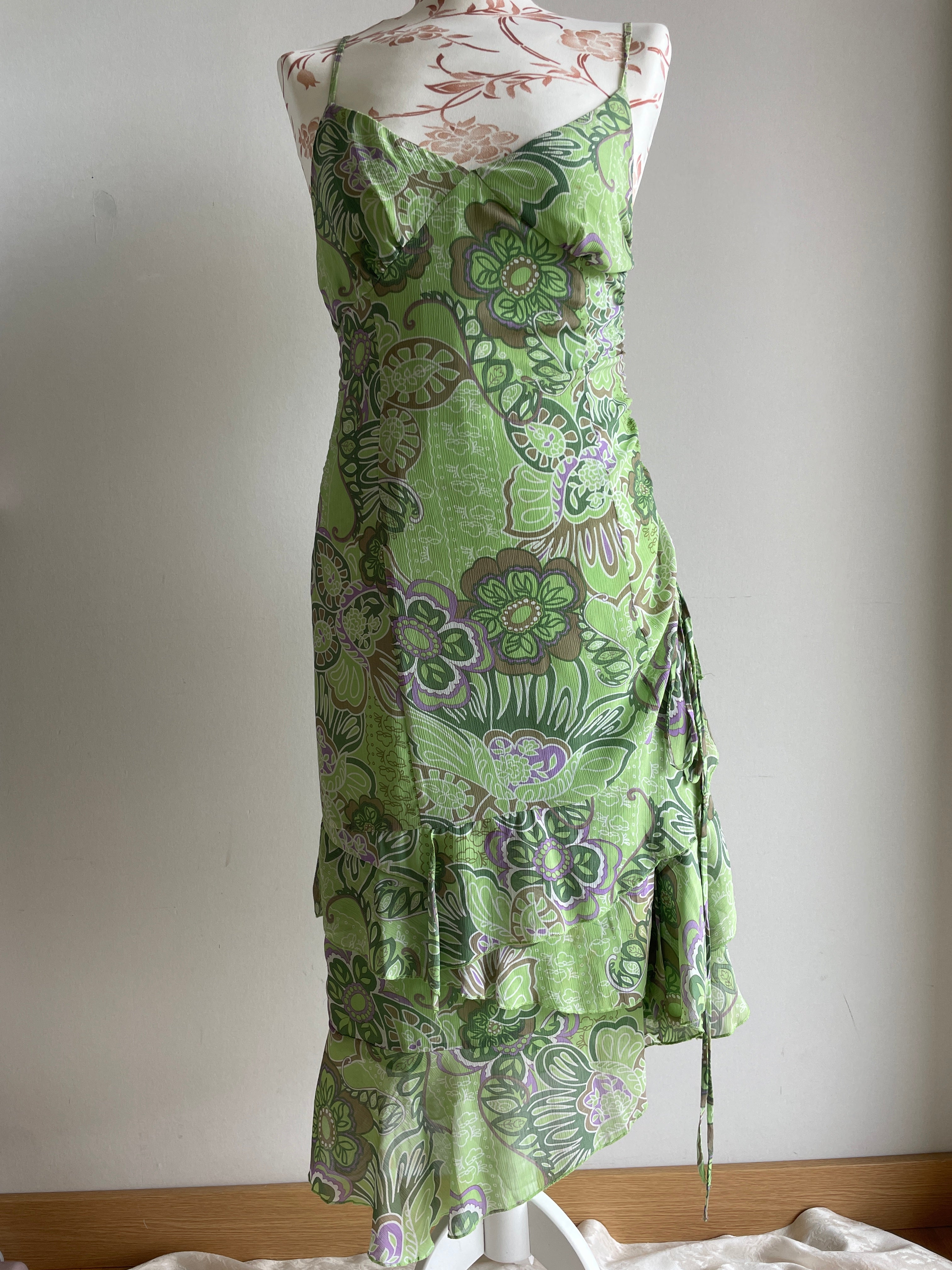 Fairy green paisley dress