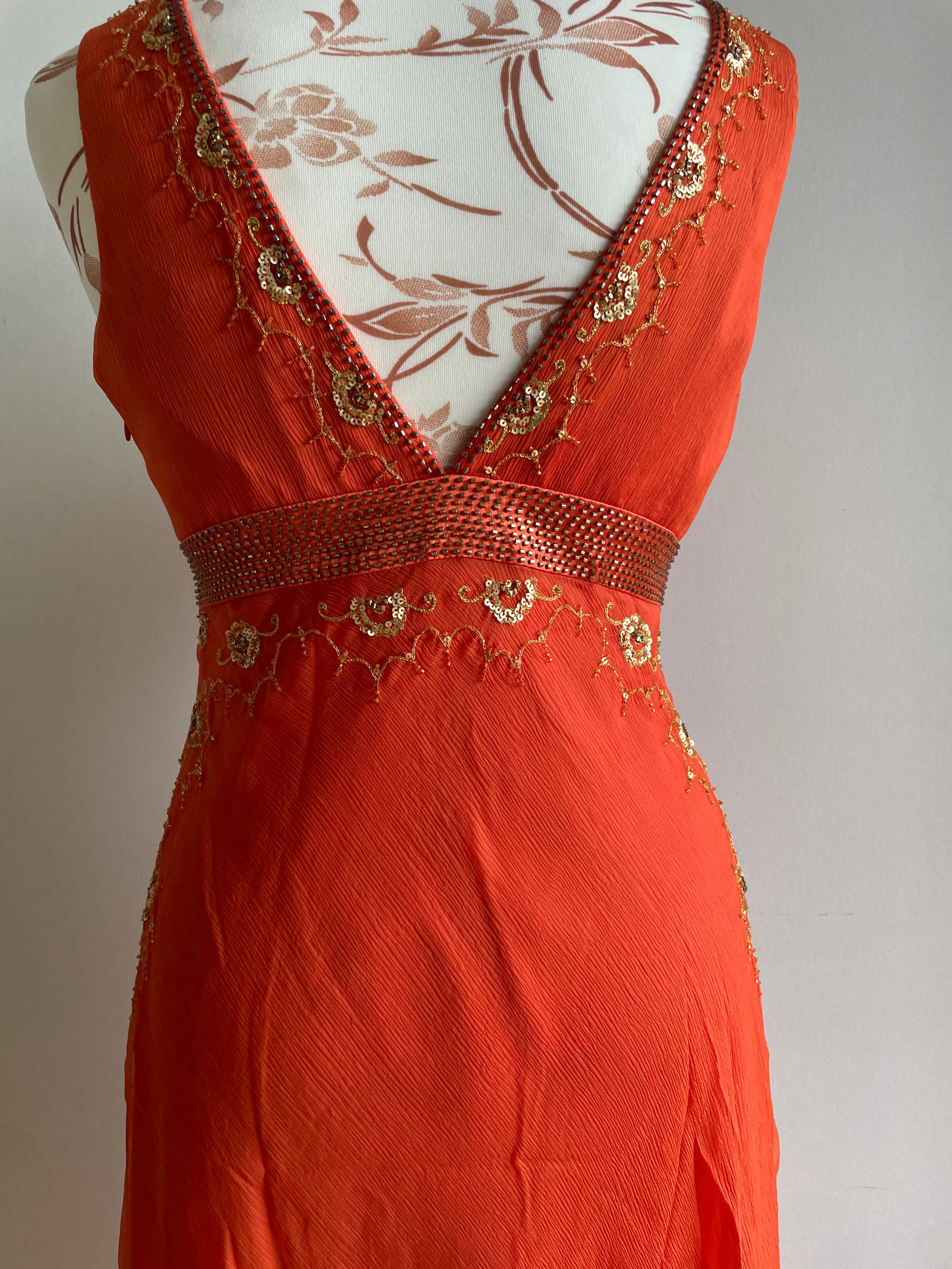 Silk fairy beaded dress