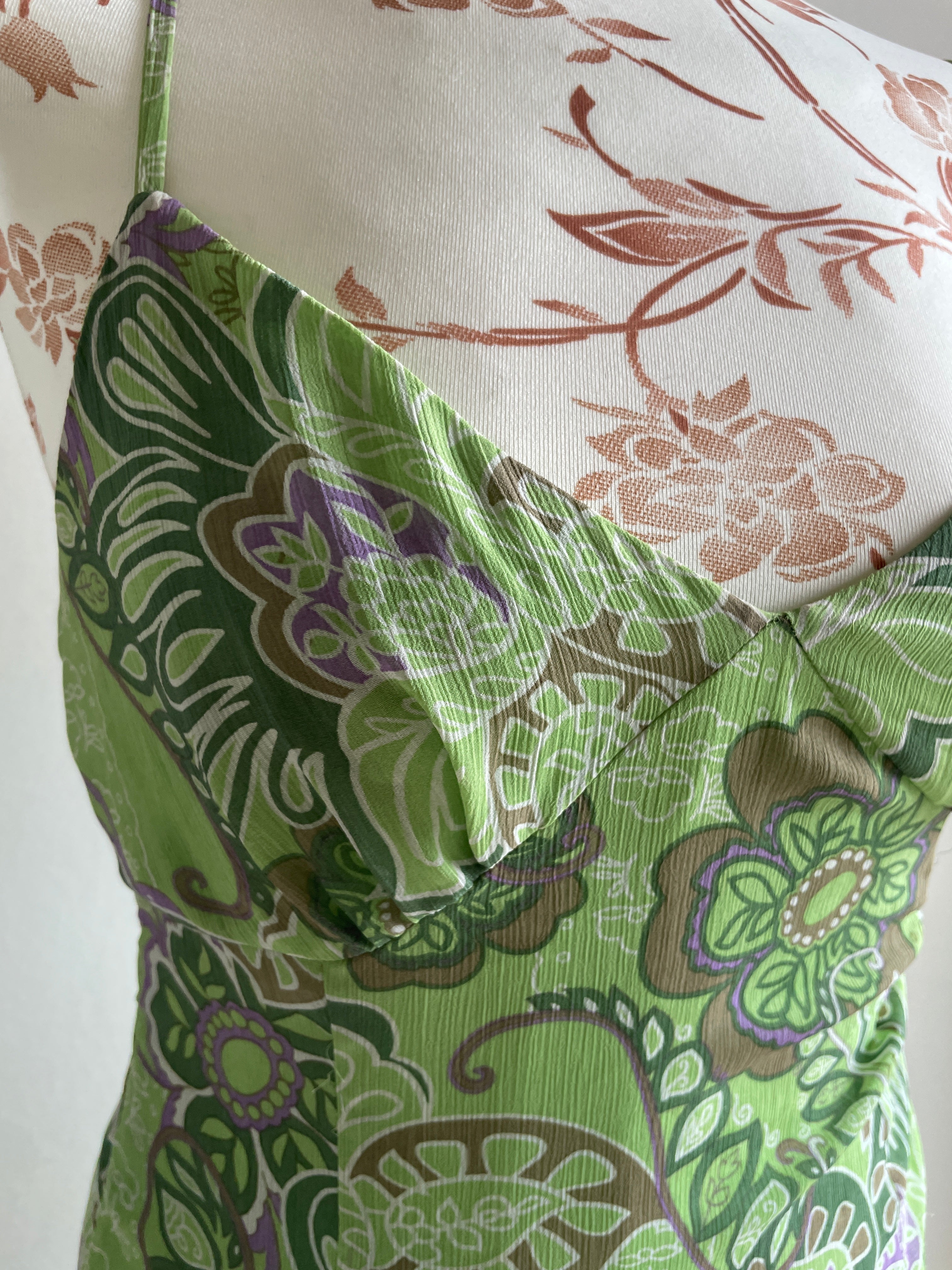 Fairy green paisley dress