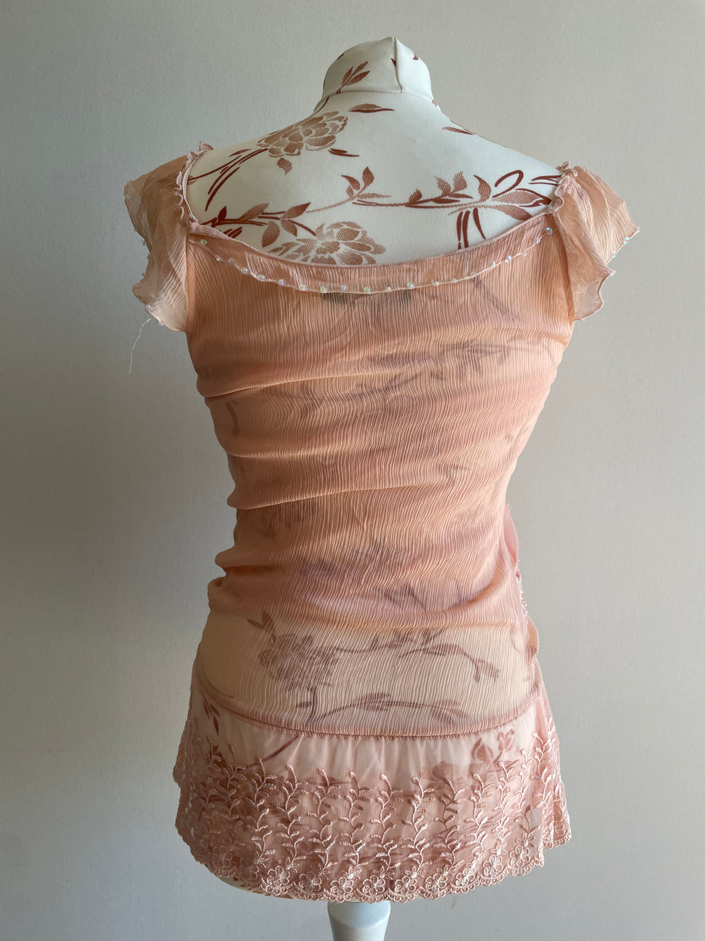 Vintage beaded fairy top