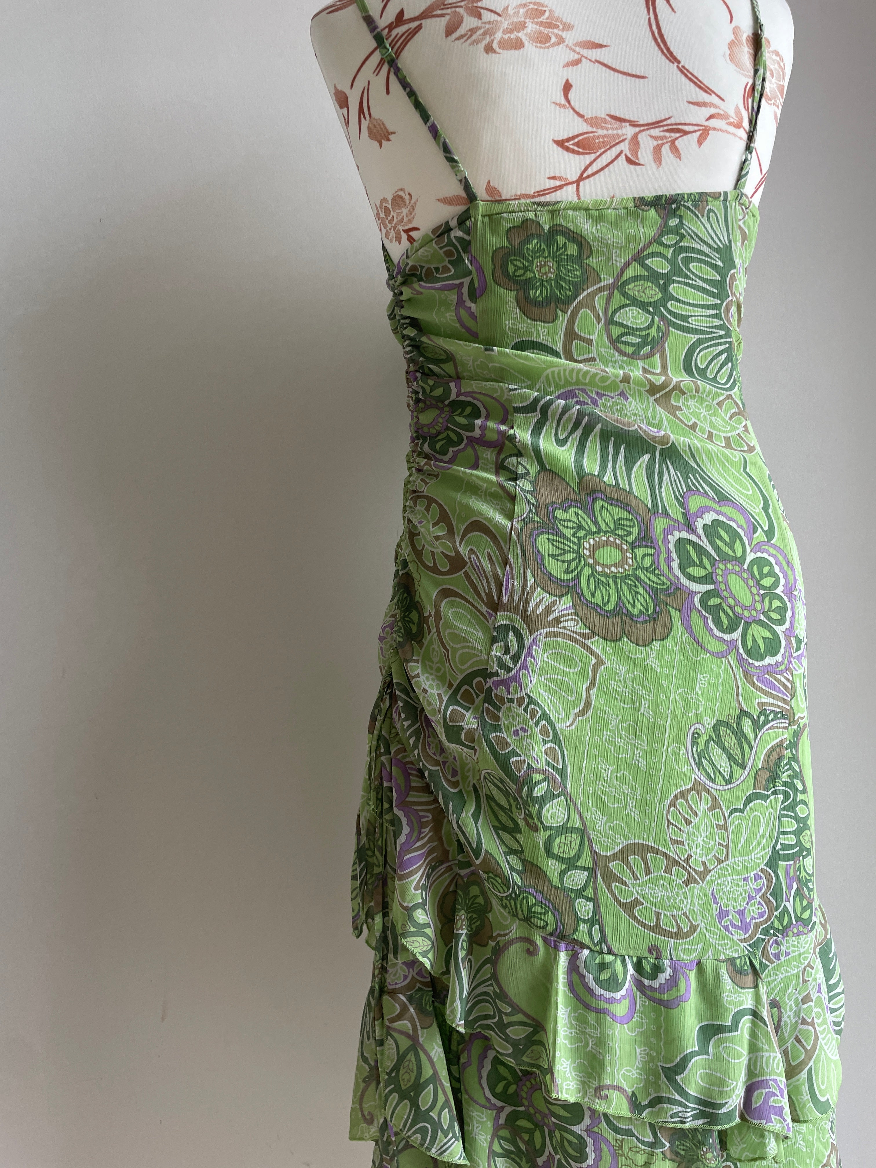 Fairy green paisley dress