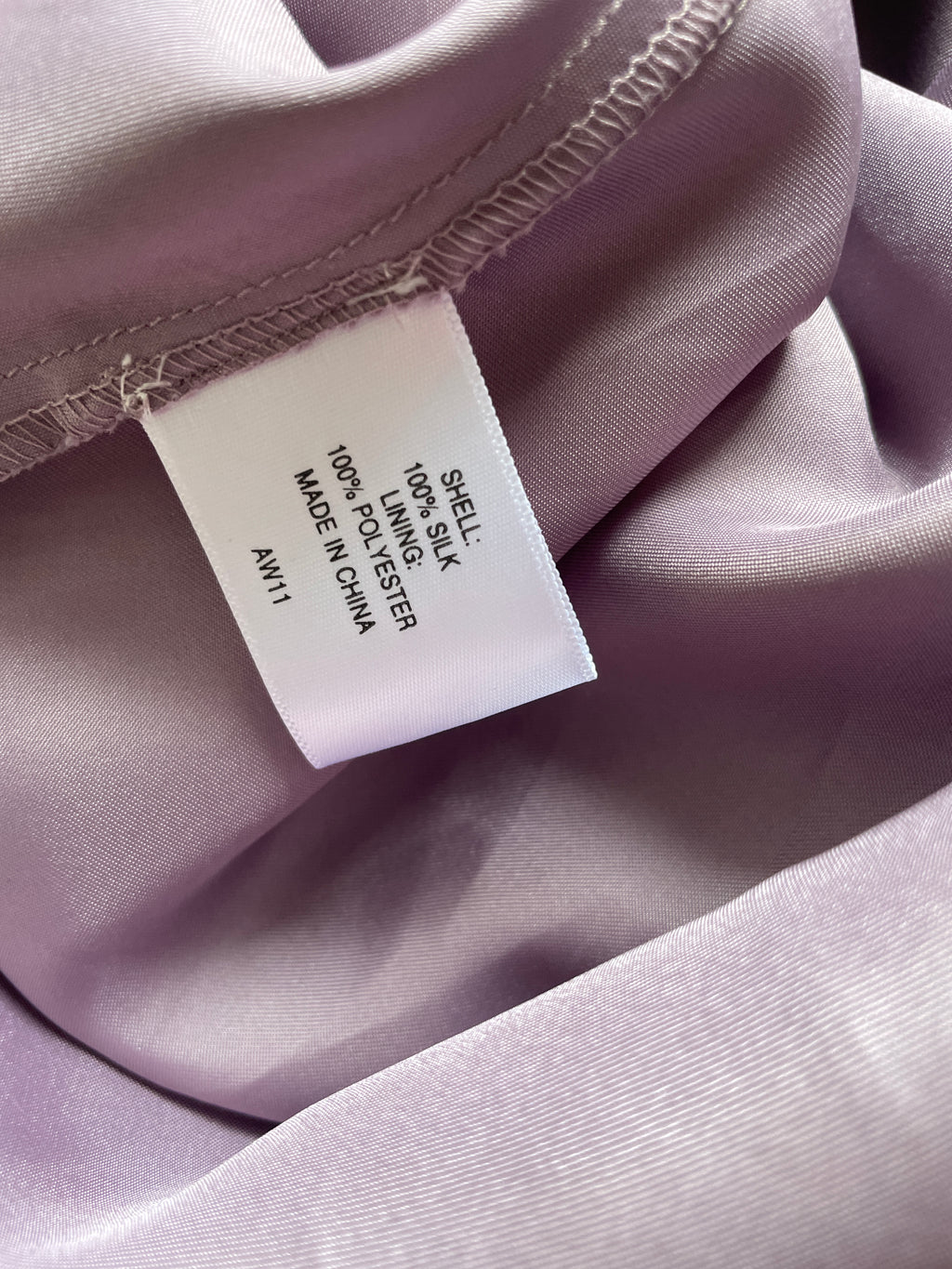 100% silk bias cut dress