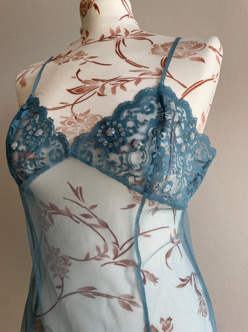 90’s Victorias secret beaded slip dress/cami