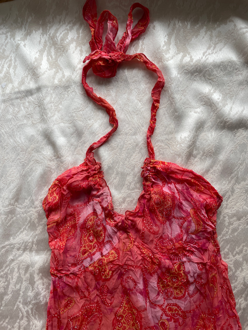 Sunset fairy halterneck dress