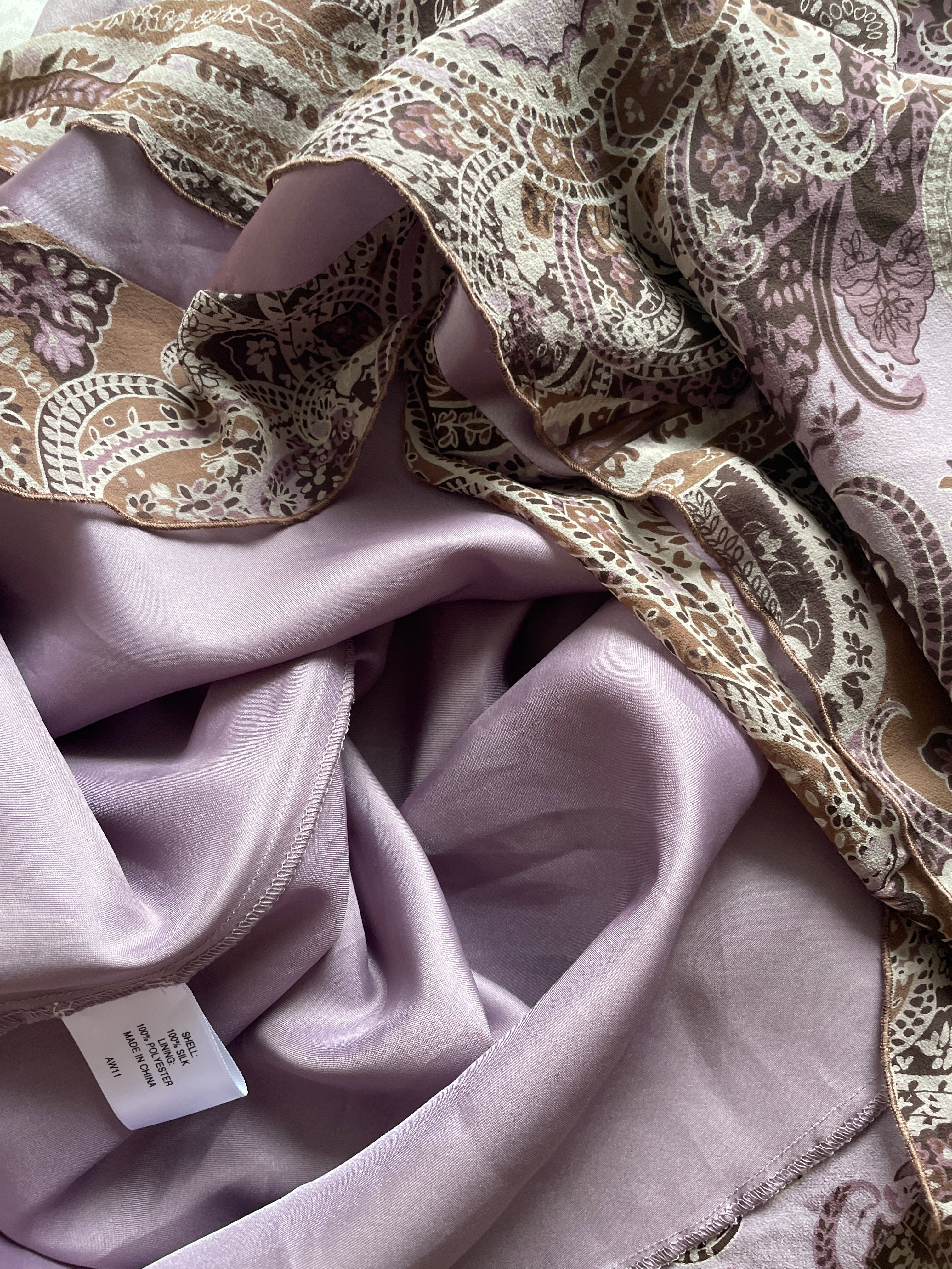 100% silk bias cut dress